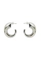 Round steel earrings