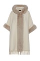 Faux fur cape