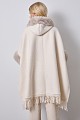 Faux fur cape