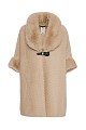 Cape with faux fur