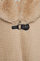 Cape with faux fur