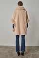 Cape with faux fur