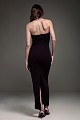 Maxi strapless dress with knot - Gold label