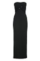 Maxi strapless dress with knot - Gold label