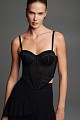 Bustier with satin details - Gold label
