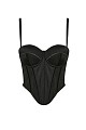 Bustier with satin details - Gold label