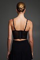 Bustier with satin details - Gold label