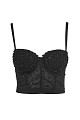 Bustier with applique beads - Gold label