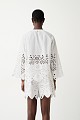 Cotton blouse with cut works