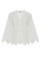 Cotton blouse with cut works
