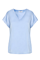 Σατέν V-neck μπλούζα