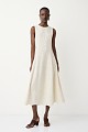 Vestido midi bordado