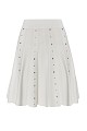 Mini knitted skirt with rhinestones