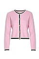Knitted cardigan with stripe