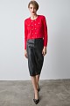 Knitted cardigan with decorative buttons
