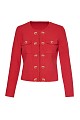 Knitted cardigan with decorative buttons