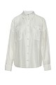 Semi-sheer shirt with pockets