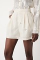 Embroidered shorts with rhinestones
