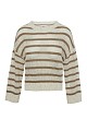 Striped sweater with sequined details