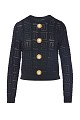 Sweater with bejewelled buttons