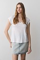 V-neck t-shirt with rhinestones