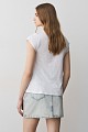 V-neck t-shirt with rhinestones