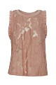 Blusa sin mangas transparente