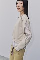 Sweatshirt in fabric combination