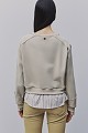 Sweatshirt in fabric combination