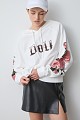 Hoodie in floral print