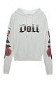 Hoodie in floral print