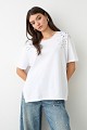 Tricou cu pietricele pe umeri
