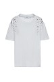 Tricou cu pietricele pe umeri