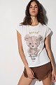 T-shirt με τύπωμα και στρας