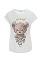 T-shirt με τύπωμα και στρας