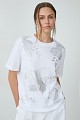 T-shirt with lurex print