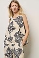 Printed sleeveless blouse