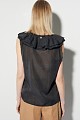 Sleeveless blouse with ruffles