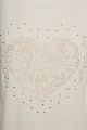 Embroidered blouse with short sleeves