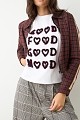 T-shirt με ανάγλυφο τύπωμα
