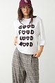 T-shirt με ανάγλυφο τύπωμα