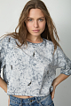 Tie-dye t-shirt with rhinestones