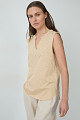 Top sin mangas escote V strass
