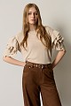 Short sleeves blouse with ruffles