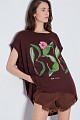 Blouse with front print