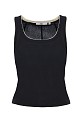 Sleeveless rib top