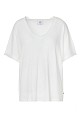 Basic oversized V-neck top