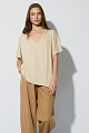 Βασικό oversized V-neck τοπ