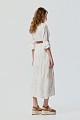 Vestido camisero midi con detalles bordados