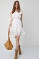 One-shoulder mini dress with ruffles